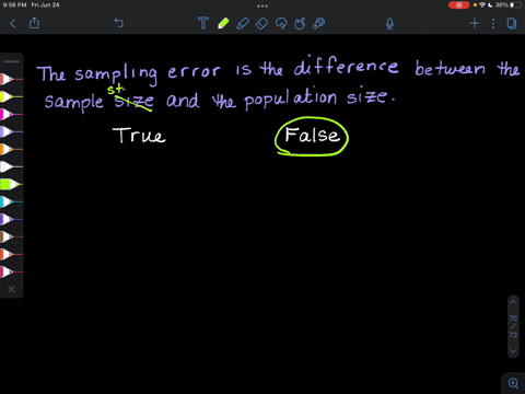 the-sampling-error-is-the-difference-between-the-sample-size-and-the-population-size-true-false-33156