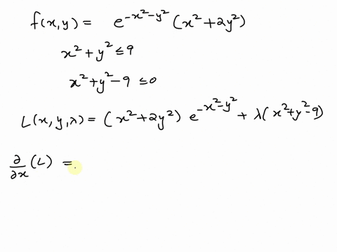 7-find-the-absolute-maximum-and-minimum-values-of-fxy-3-e-t2-y-22-2y2-over-the-disk-12-y2-9-53343