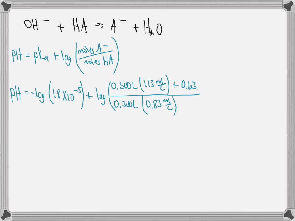 SOLVED: The pH of 300 mL solution made of 0.83 M acetic acid and 1.13 M ...