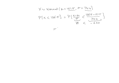 a-population-of-values-has-a-normal-distribution-with-15151515-and-744744-you-intend-to-draw-a-random-sample-of-size-n12n12find-the-probability-that-a-single-randomly-selected-value-is-less-88734