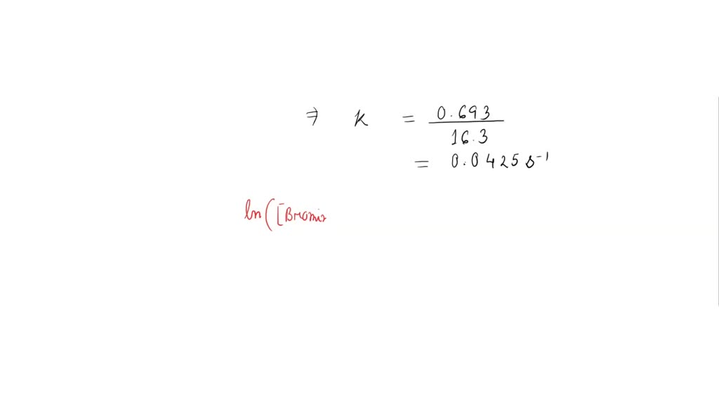 SOLVED Bromine88 is radioactive and has a half life of 16.3 seconds