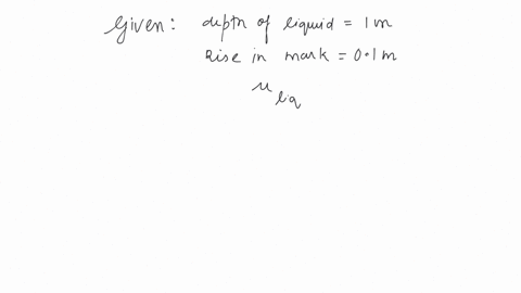 a-mark-at-the-bottom-of-a-liquid-appears-to-rise-by-01-m-the-depth-of-the-liquid-is-1-m-the-refractive-index-of-the-liquid-is