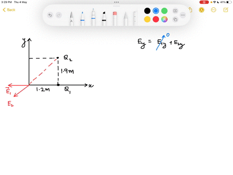two-point-charges-q1-10-c-and-q2-40-c-are-placed-as-shown-in-the-figure-k-140-899-109-n-m2c2-the-y-component-of-the-electric-field-at-the-origin-o-is-closest-to-please-two-point-charges-q1-1-12182