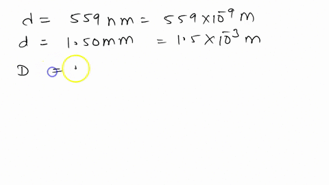 ramon-has-a-coherent-light-source-with-wavelength-559-nm-he-wishes-to-send-light-through-a-double-slit-with-slit-separation-of-150-mm-to-a-screen-900-cm-away-what-is-the-minimum-width-of-the-82998