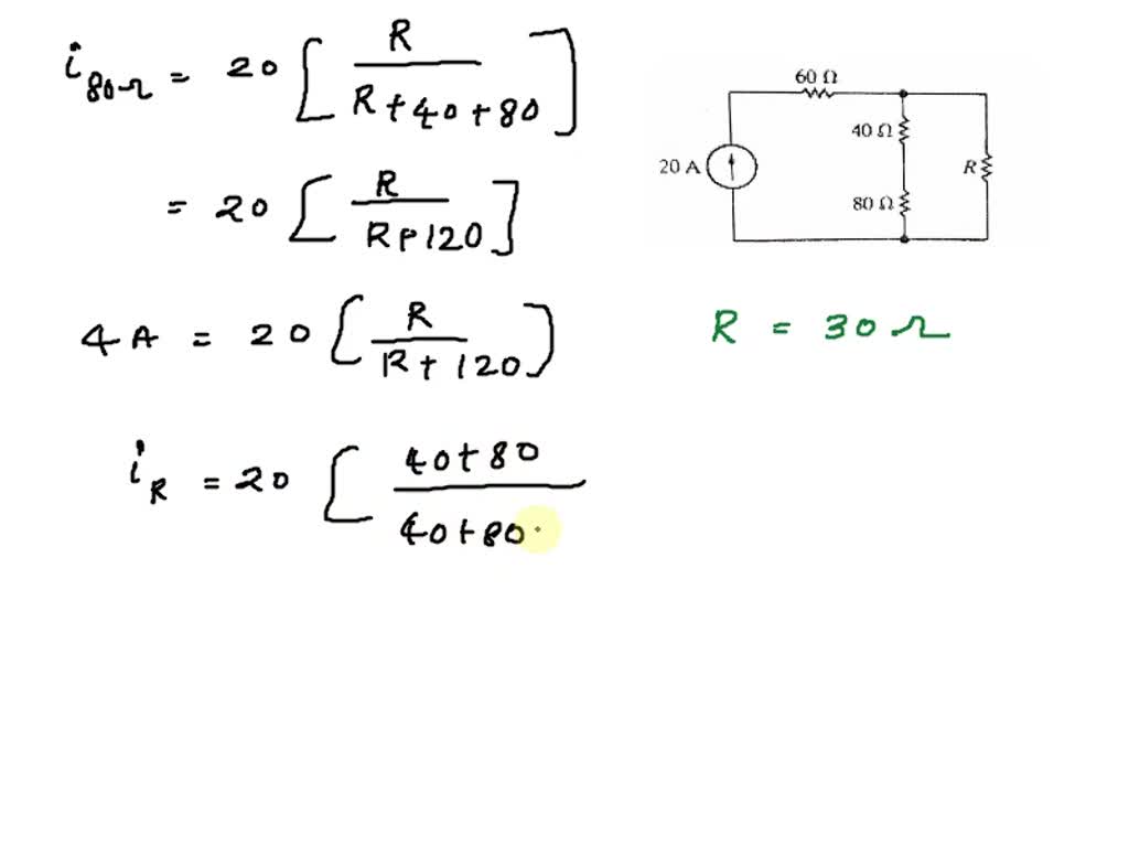 SOLVED: '3.3 A) Find The Value Of Rthat Will Cause 4 A Of Current To ...