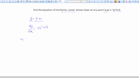 find-the-equation-of-the-family-curves-whose-slope-at-any-point-xy-is-3x24-05264