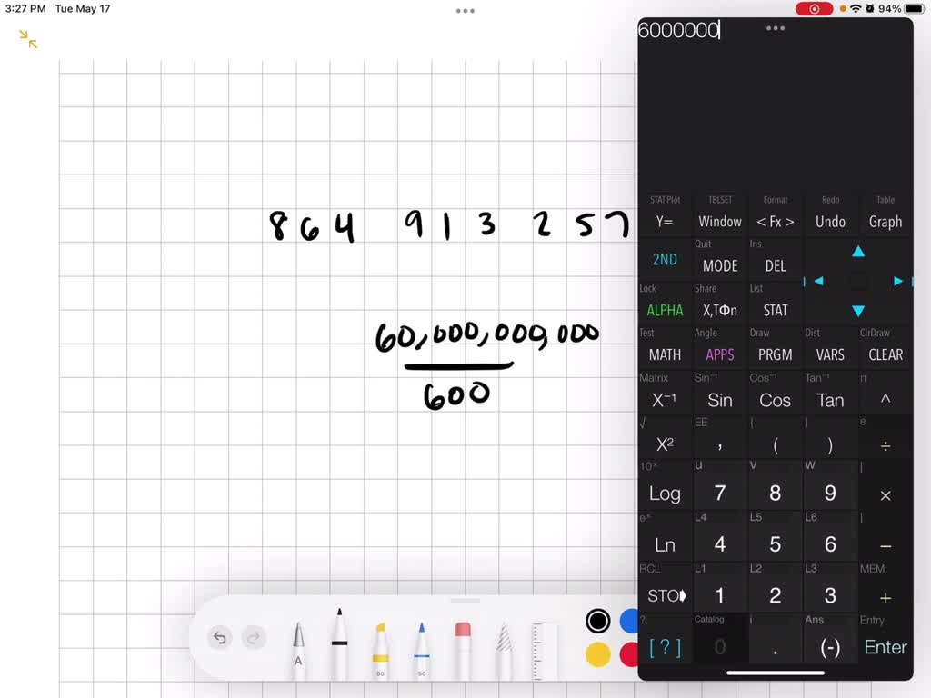 Solved how much greater is the value of digit 6 on the left to that of 