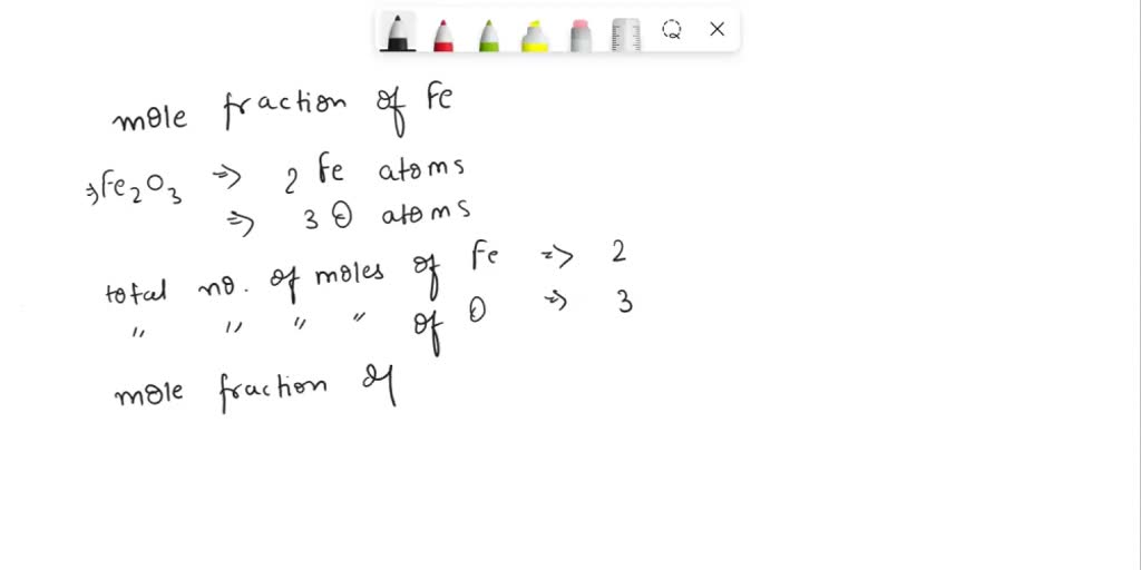 What Is The Mole Ratio Of Fe In Feo Fe2O3 And Fe3O4
