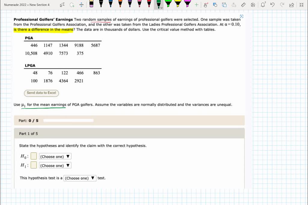 SOLVED Is there any difference in the variability of golf scores for