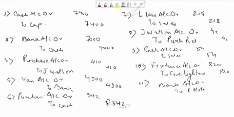 enter-the-following-transactions-in-the-appropriate-accounts-20x6-aug-1-started-in-business-with-7400-cash-2-paid-7000-of-the-opening-cash-into-the-bank-4-bought-goods-on-credit-410-from-j-w-27892