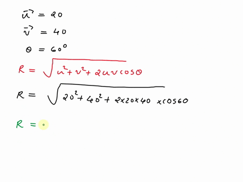 iii-addition-of-vectors-10-vector-u-has-a-magnitude-of-20-and-a-direction-of-09-vector-v-has-a-magnitude-of-40-and-a-direction-of-609-find-the-magnitude-and-direction-of-the-resultant-to-the-90403