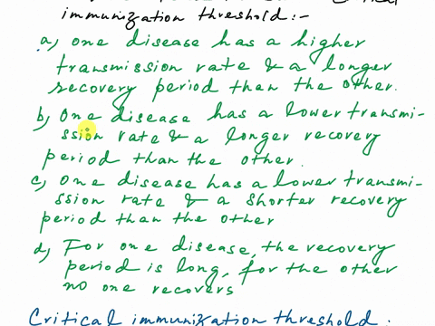 two-directly-transmitted-viral-diseases-have-the-same-critical-immunization-threshold-p-even-though-their-effects-on-the-host-are-different-which-of-the-following-differences-between-the-two-01068