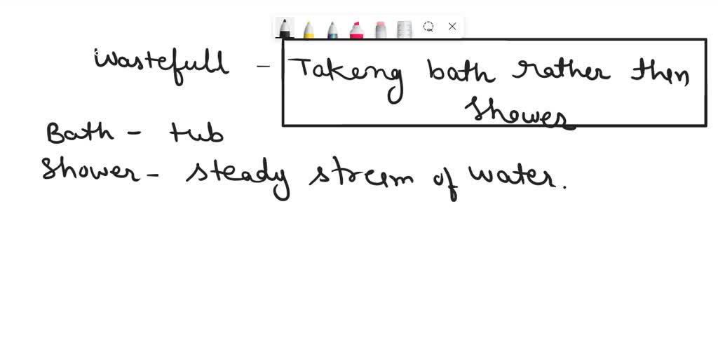 SOLVED Which of the following is the most wasteful use of water