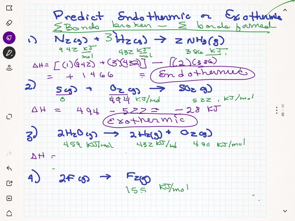SOLVED Classify each reaction as endothermic or exothermic. H2 + Br2 →
