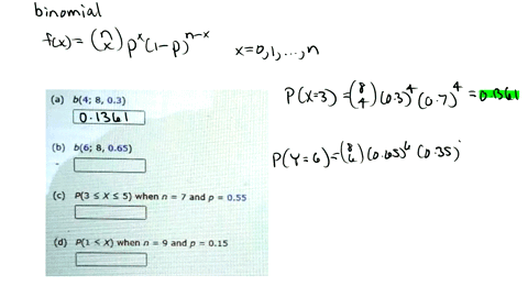 compute-the-following-binomial-probabilities-directly-from-the-formula-for-bx-n-p-round-your-answers-to-three-decimal-places_-a-64-8-03-b-b6-8-065-c-p3-x-5-when-n-7-and-p-055-d-p1-x-when-n-9-50347