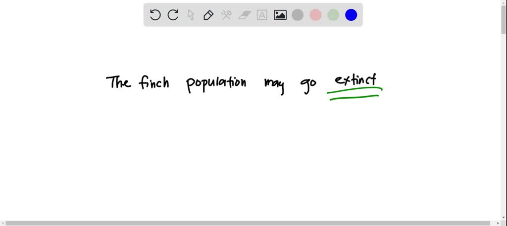 Solved: What Can Happen To Our Virtual Finch Population If The Weather 