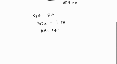 the-four-bar-mechanism-shown-below-is-driven-at-o-at-a-constant-angular-velocity-of-500-radsdetermine-the-bearing-forces-on-each-link-iethe-forces-at-the-pin-joints-and-the-shaft-torque-at-o-20397