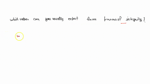 which-one-of-these-values-can-you-usually-expect-from-persons-of-integrity-19715