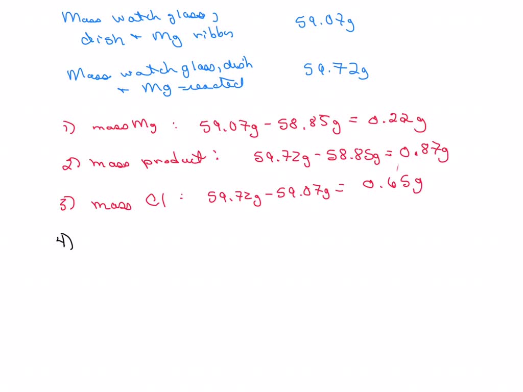 SOLVED Dala collection Mass of watch glass and evaporating dish (g