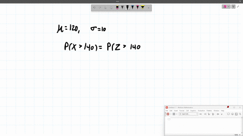 assume-that-the-systolic-blood-pressure-of-men-is-normally-distributed-with-mean-bp-120-mm-of-hg-and-standard-deviation-10-mm-of-hg-determine-the-proportion-of-men-whose-bp-is-above-140-mm-of-hg