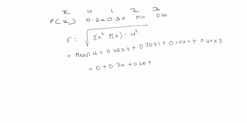calculate-the-standard-deviation-of-x-for-the-probability-distribution-round-your-answer-to-two-decimal-places-x-0-1-2-3-px-x-02-03-03-02-11119