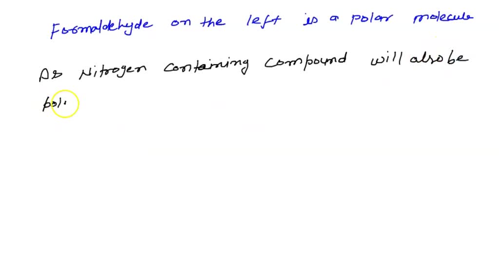 SOLVED Formaldehyde on the left is a polar molecule . Is the following
