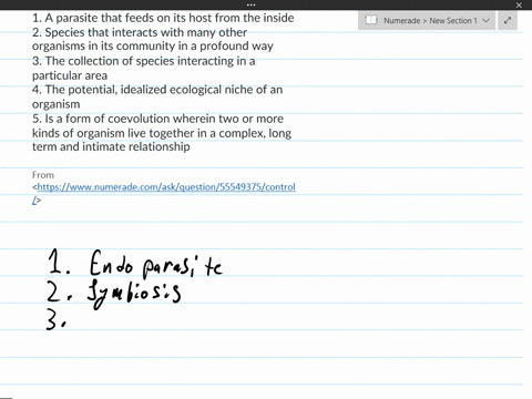 1-a-parasite-that-feeds-on-its-host-from-the-inside-2-species-that-interacts-with-many-other-organisms-in-its-community-in-a-profound-way-3-the-collection-of-species-interacting-in-a-particu-89815