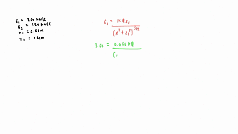 the-electric-field-on-the-axis-of-a-uniformly-charged-ring-has-magnitude-360-knc-at-a-point-66-cm-from-the-ring-center-the-magnitude-16-cm-from-the-center-is-150-knc-in-both-cases-the-field-61523