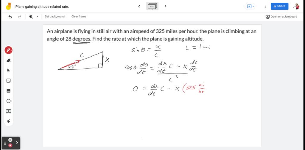 An Airplane Is Flying In Still Air With An Airspeed Of Miles Per Hour The Plane Is Climbing