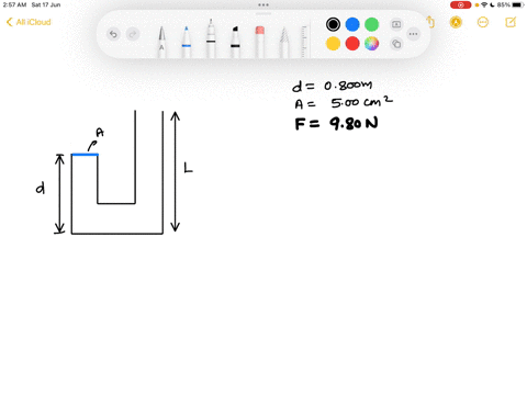 the-plastic-tube-in-fig-14-30-has-a-cross-sectional-area-of-500-mathrmcm2-the-tube-is-filled-with-2-08381