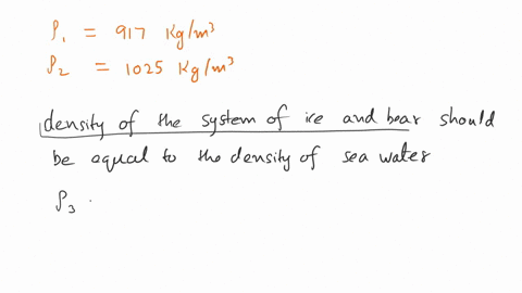the-density-of-ice-is-917-kgm3-and-the-density-of-sea-water-is-1025-kgm3-a-swimming-polar-bear-climbs-onto-a-piece-of-floating-ice-that-has-a-volume-of-549-m3-what-is-the-weight-of-the-heavi-06323