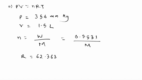 an-unknown-gas-is-placed-in-a-1500-l-bulb-at-a-pressure-of-356-mm-hg-and-a-temperature-of-225-c-and-is-found-to-weigh-07531-g-what-is-the-molecular-weight-of-the-gas-99486