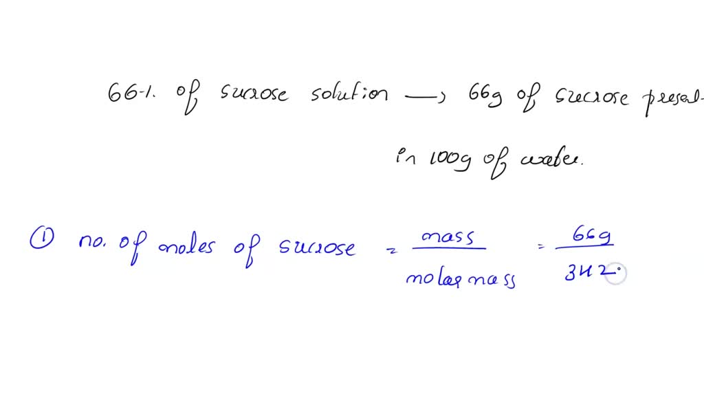 SOLVED What is the freezing point of maple syrup (66 sucrose by mass