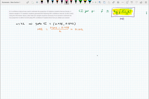 b-a-confidence-interval-was-used-to-estimate-the-proportion-of-statistics-students-that-are-female-a-random-sample-of-72-statistics-students-generated-the-following-90-confidence-interval-04-51695