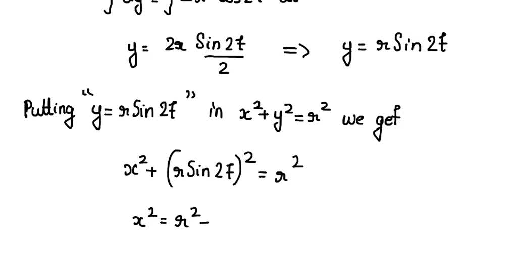 SOLVED: A particle travels along the circular path x^2 + y^2 = r^2. If ...