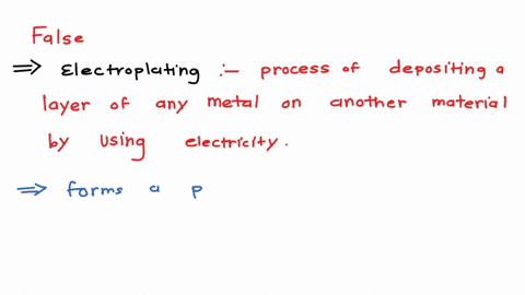 true-or-falseelectroplating-of-nickel-and-chromium-on-clean-iron-surface-is-done-by-employing-the-heating-effect-of-current-05857