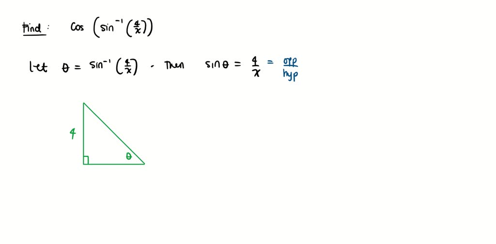 SOLVED: Use a right triangle to write the following expression as an ...