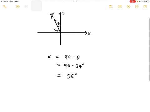 the-magnitude-of-a-is-55-m-and-this-vector-lies-in-the-second-quadrant-and-makes-an-angle-of-34-with-the-y-axis-the-components-of-a-are-closest-to-a-ax-46-m-ay-31-m-b-ax-31-m-ay-46-m-c-ax-46-21342