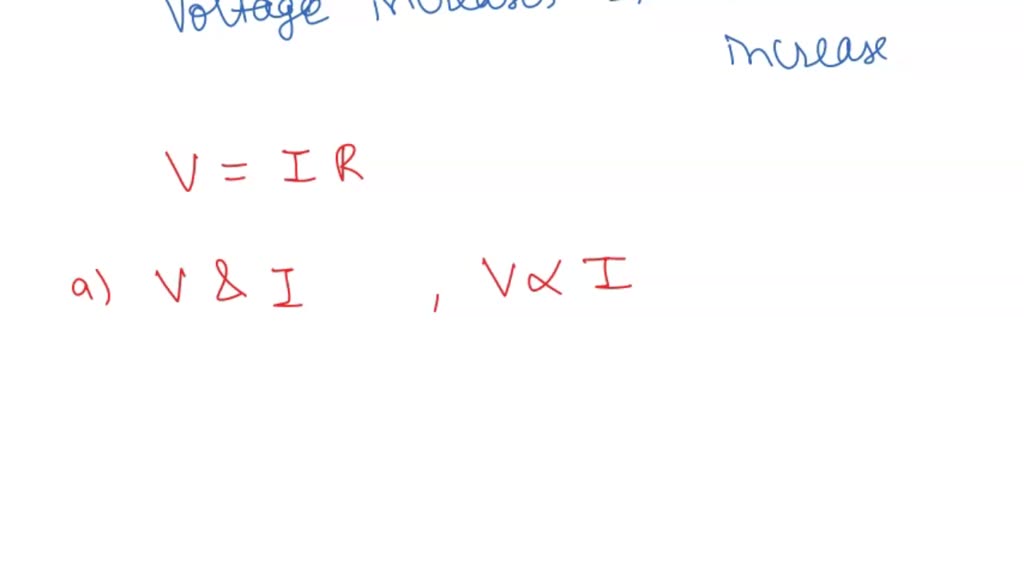 SOLVED 'As The Voltage Across A Resistor Is Increased; What Happens To 