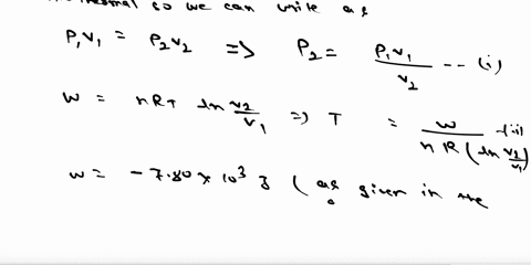 an-ideal-gas-is-brought-through-an-isothermal-compression-process-the-500-mol-of-gas-goes-from-an-initial-volume-of-2264-x-10-6-m-to-a-final-volume-of-1172-x-10-6-m-if-780-x-103-j-is-release-40257