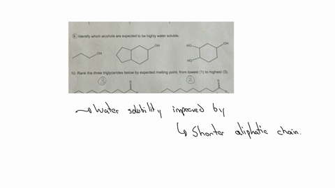 which-alcohols-are-expected-to-be-highly-water-soluble