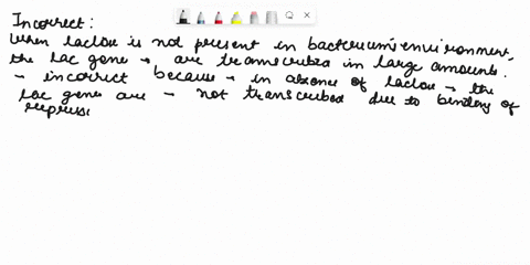 question-14-which-of-the-following-statements-are-incorrect-regarding-the-lac-operon-in-e-coli-choose-all-that-apply-when-lactose-is-absent-the-repressor-is-bound-t0-the-operator-when-lactos-98898