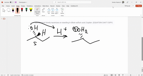 s-2-butanol-slowly-racemizes-on-standing-in-dilute-sulfuric-acid-explain-equation-cant-copy-92522