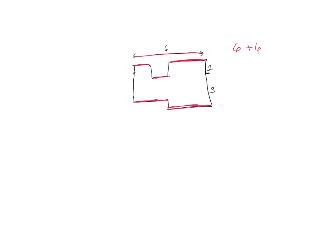 Work out the perimeter of the shape shown below: Give your answer in ...