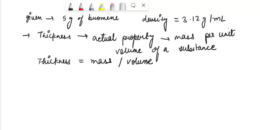 SOLVED 6) Bromine is a toxic and volatile liquid. A scientist needs 5