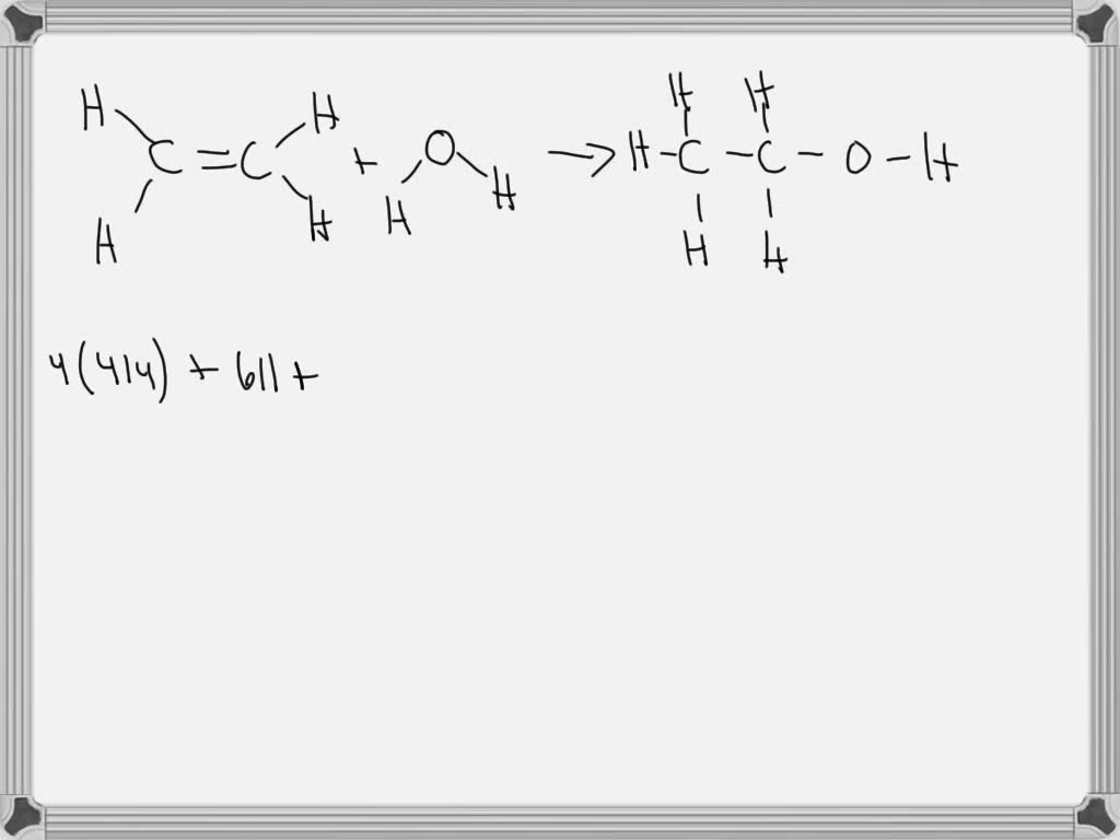 SOLVED: The reaciion between ethene and steam used in the industrial ...