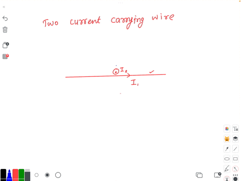 two-current-carrying-wires-are-perpendicular-to-each-other-one-wire-lies-horizontally-with-the-current-directed-toward-the-east-the-other-wire-is-vertical-with-the-current-directed-upward-wh-29467