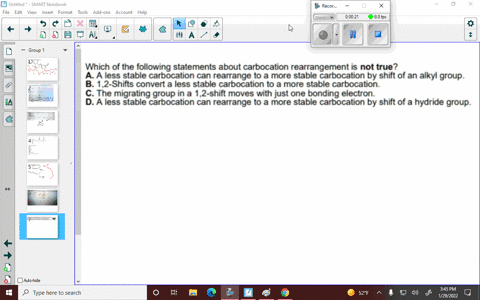 which-of-the-following-statements-about-carbocation-rearrangement-is-not-true-a-a-less-stable-carbocation-can-rearrange-to-more-stable-carbocation-by-shift-of-an-alkyl-group-b-12-shifts-conv-12403