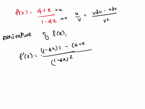 find-the-derivative-of-the-function-using-the-definition-of-derivative-fx-4x-1-4x-fx-state-the-domain-of-the-function-enter-your-answer-in-interval-notation-state-the-domain-of-its-derivativ-35903