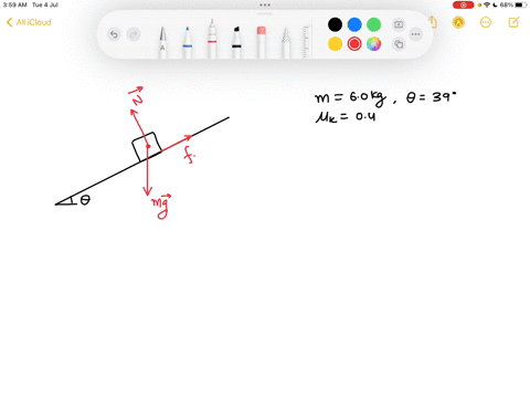 question-22-a60-kg-box-slides-down-an-inclined-plane-that-makes-an-angle-of-390-with-the-horizontal-if-the-coefficient-of-kinetic-friction-is-040-at-what-rate-does-the-box-accelerate-down-th-24983